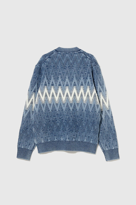 Cardigan Jacquard - Indigo Yarn