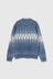 Cardigan Jacquard - Indigo Yarn