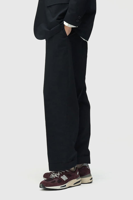 Wide Ivy Trousers - Navy