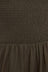 Connie Cotton Shirred Dress - Dark Military