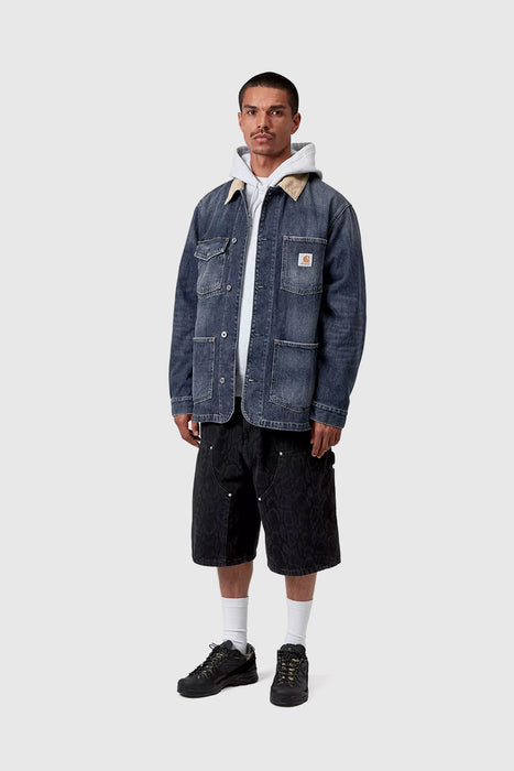 Warren Chore Coat - Blue / Dusty Hamilton Brown