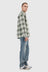 Campus Heavy Check LS Shirt - Olive