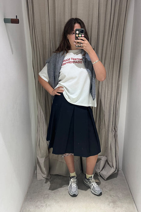 Everything Works Out Pleat Skirt - Checks