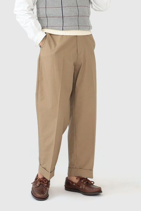 Wide Ivy Trousers - Beige