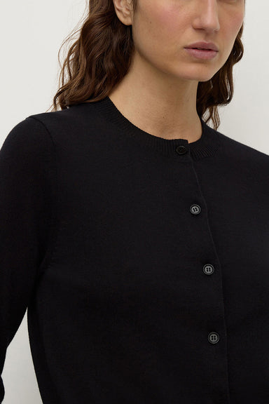 Orina Cotton Cashmere Cardigan - Black