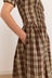 Molly Midi Dress - Cocoa Check