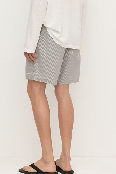 Ward Swim Short - Navy / White Stripe