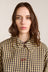 Myrtle Trench Coat - Navy Gingham