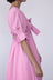 Cassie Bow Midi Dress - Pink