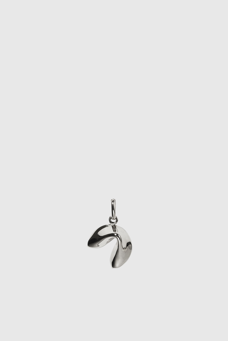 Fortune Cookie Charm - Sterling Silver