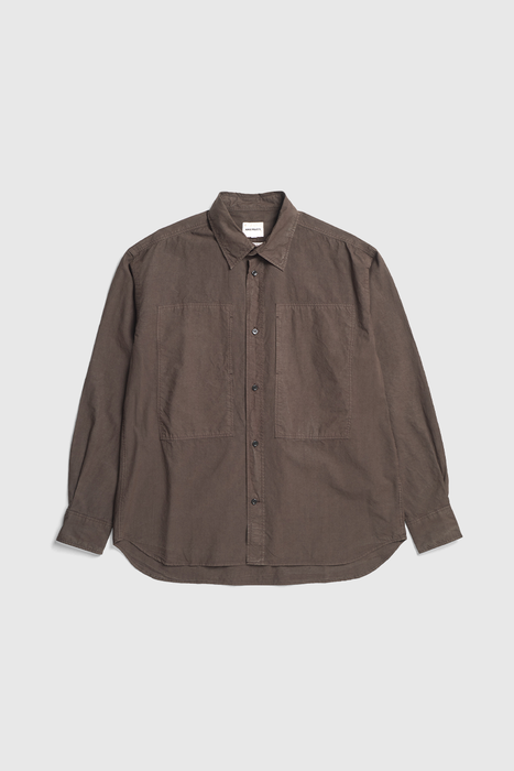 Ole Fatigue Cotton Tencel Shirt - Espresso