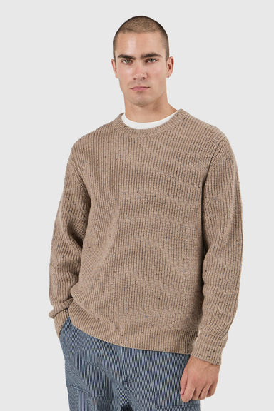 Fishermans Tweed Crew - Linseed