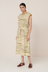 Wave Dress - Brushstroke Stripe
