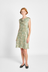 Free Association Dress - Green Swirl