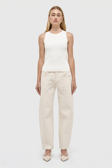 PM Knitted Singlet - Off White