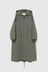 Nylon Quilting Hood Coat - Olive
