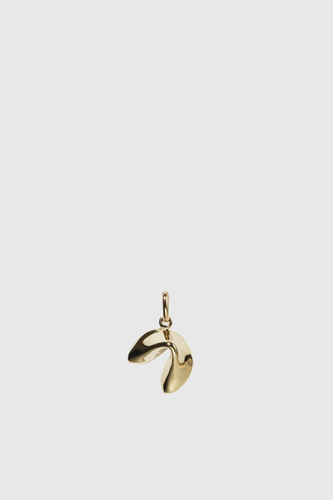 Fortune Cookie Charm - Gold Plated