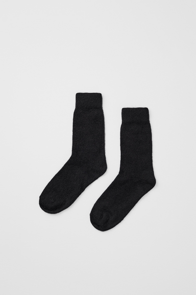 Possum Merino Socks - Black