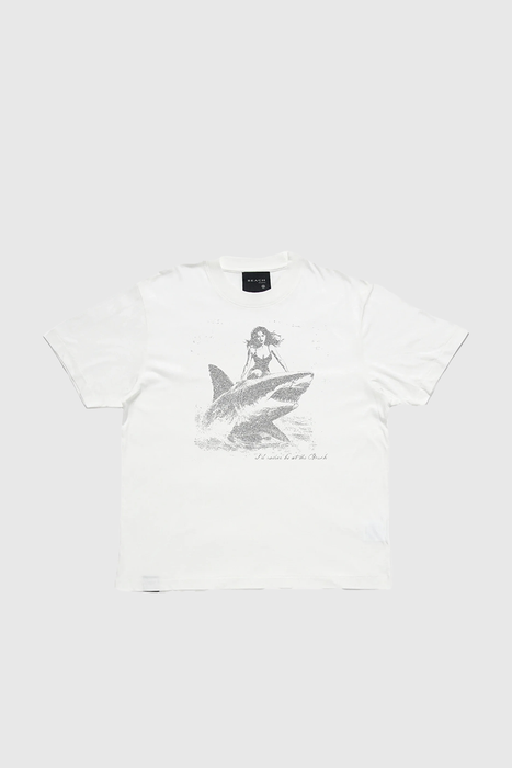 Shark Tee - Crisp White