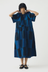 Sobremesa Cotton Ikat Dress - Bright Blue