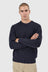 Fishermans Tweed Crew - Dark Navy