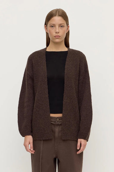 Ariel Knit Cardigan - Dark Choc