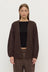Ariel Knit Cardigan - Dark Choc