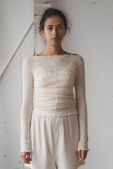 Pama Long Sleeve Tee - Off White