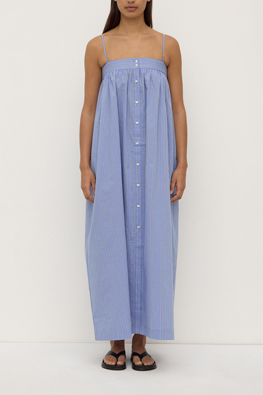 Erina Stripe Maxi Dress - Blue / White Stripe