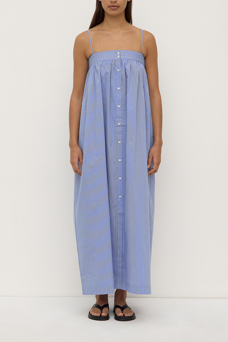 Erina Stripe Maxi Dress - Blue / White Stripe