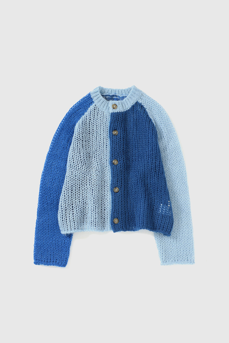 Mohair Crazy Cardigan - Blue