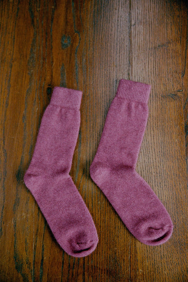 Possum Merino Socks - Dusk Pink