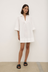 Claire Mini Shirt Dress - White