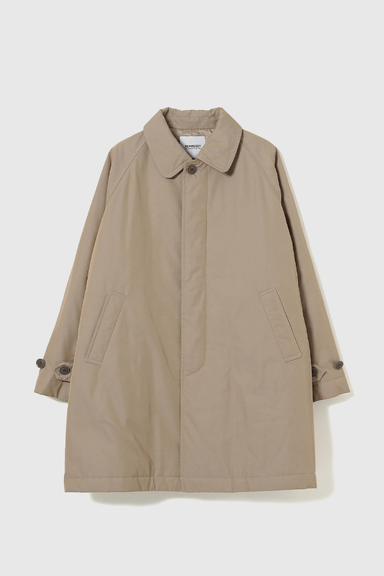Chambray Soutien Collar Coat - Beige