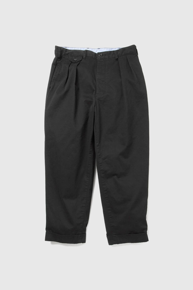 2 Pleats Twill - Black