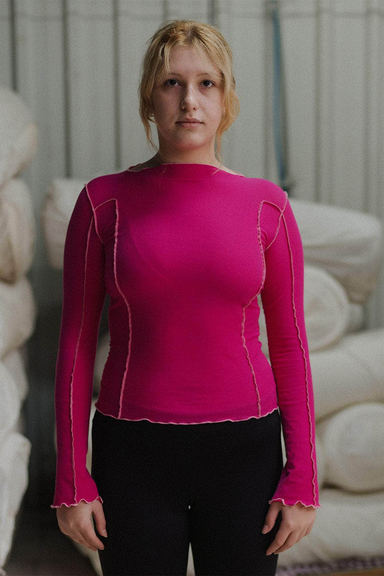 Omato Long Sleeve Tee - York Pink