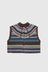 Multi Striped Vest - Brown