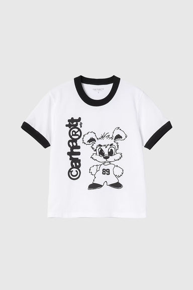 W S/S IP Ringer T-Shirt -  White / Black