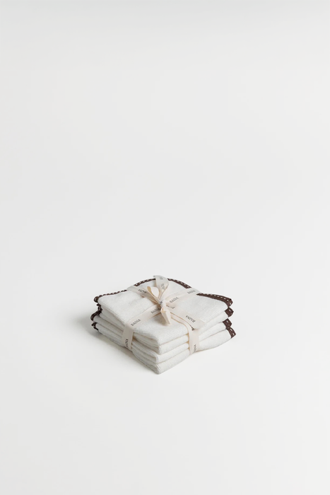 Baina Baby Wash Cloth Set - Ivory