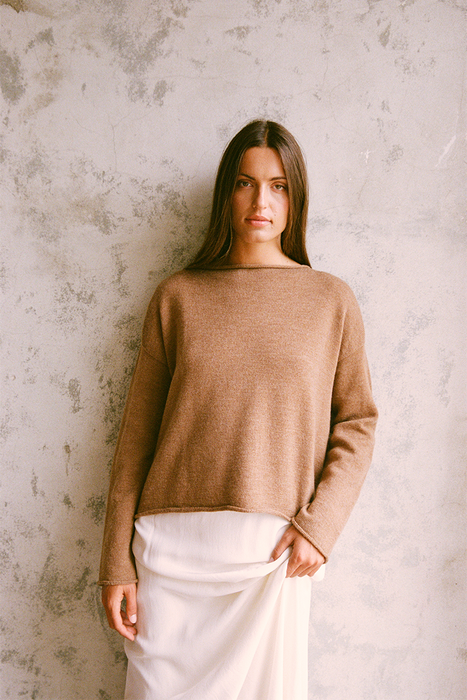 Doll's Jumper - Brown Sugar