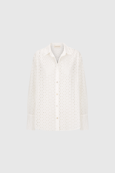Maeve Shirt - Ivory Broidery
