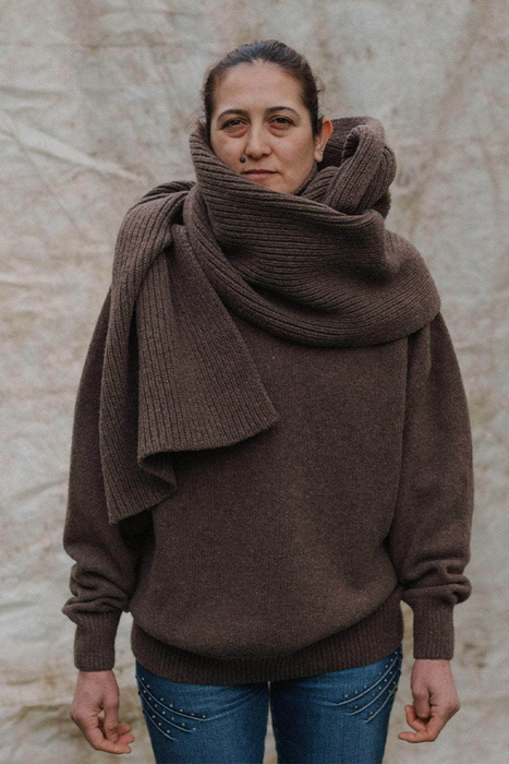 Mea Scarf - Burel Brown