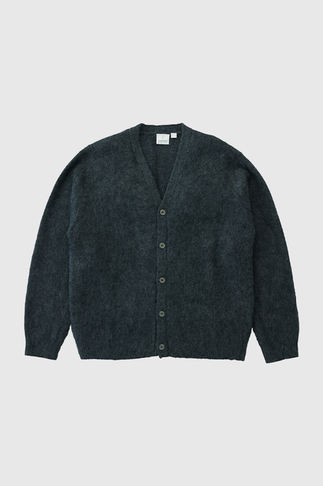 Mohair Cardigan - Charcoal