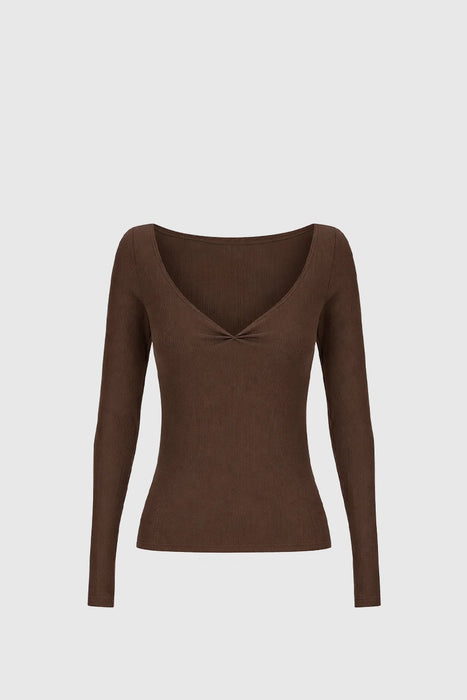 Jillian Longsleeve - Chocolate