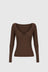 Jillian Longsleeve - Chocolate