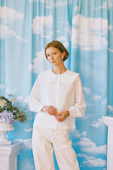 Departures Blouse - Cloud