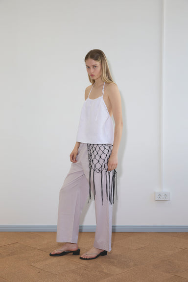 O Ring Halter - White