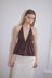 Button Halter - Umber