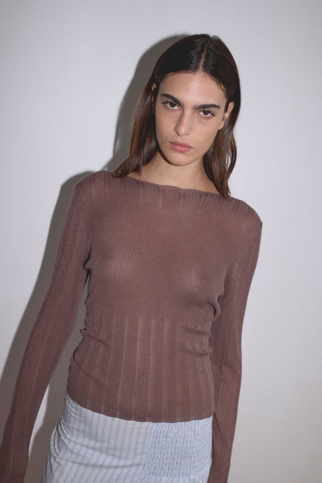 Open Work Longsleeve - Hazel