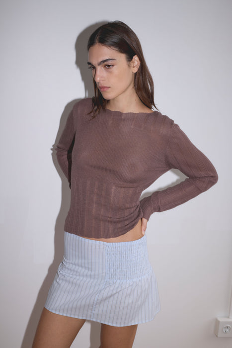 Open Work Longsleeve - Hazel